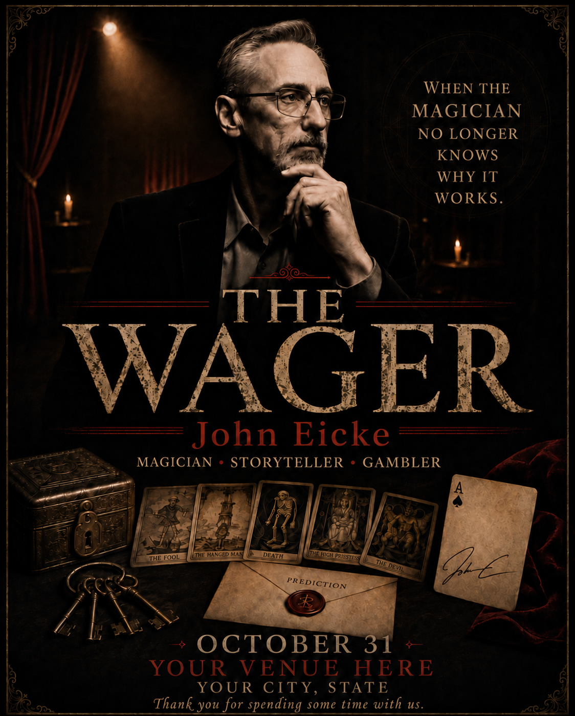 The Wager signed keepsake poster